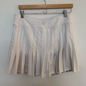 Tuckernuck Sport Pleated White Tennis Skirt Size Large